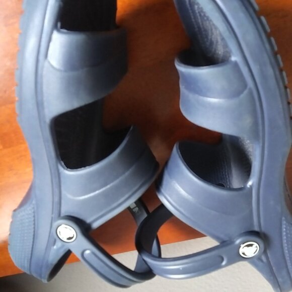 Crocs Classic Strap Open Toe Sandals Navy Blue sz 10 Men 12 Women main image 8